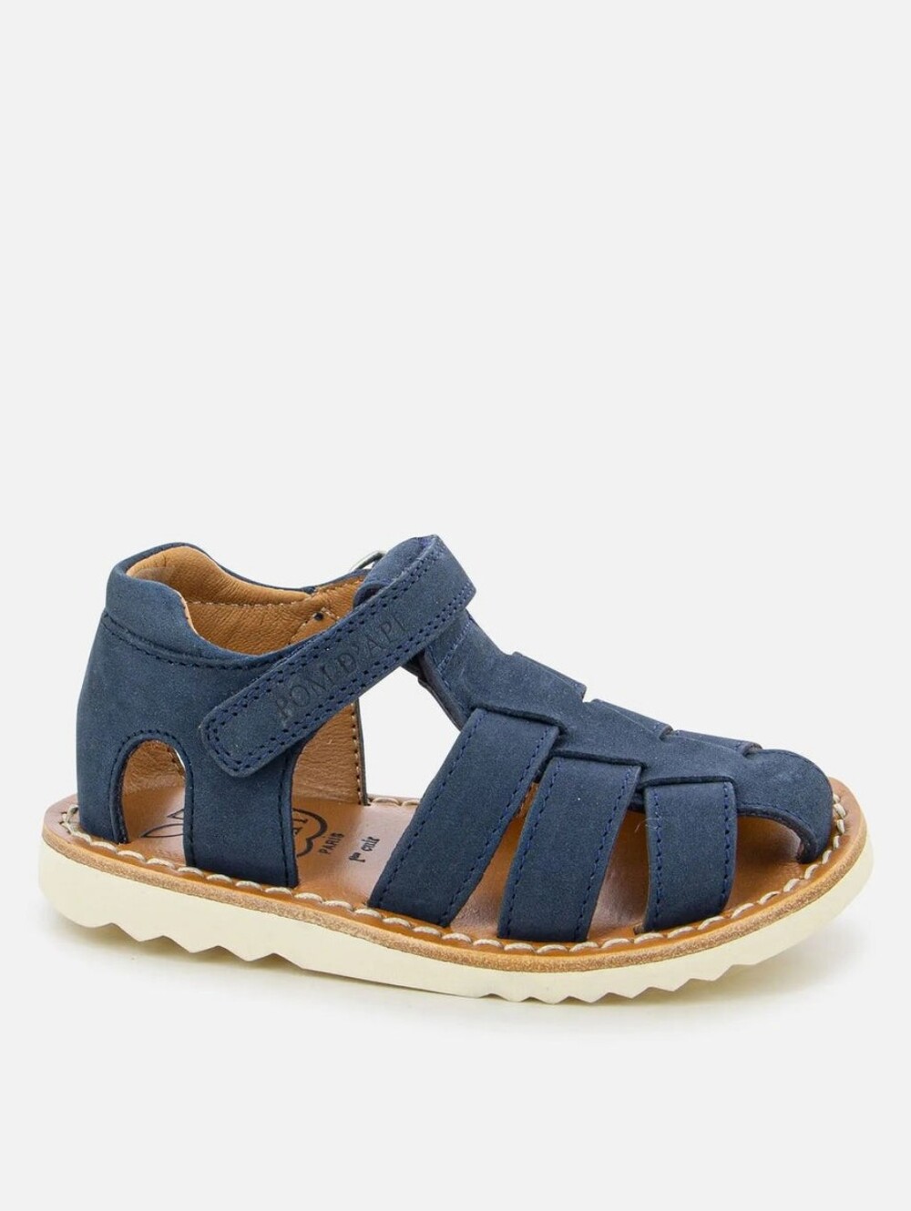 POM D'API Waff Papy Nubuck Leather Sandles Blue Size 26/ 9.5